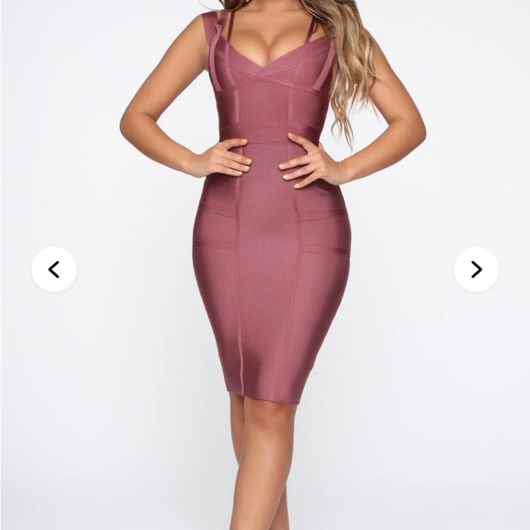 Fashion Nova Dresses & Skirts - Fashion Nova Dusty Rose Midi Dress